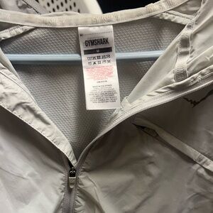 Gymshark Light Gray Hooded Jacket Size M
